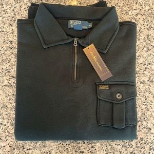 Polo by Ralph Lauren Boathouse 1/4 Zip Fleece. BRAND NEW w/ Tags in Plastic.